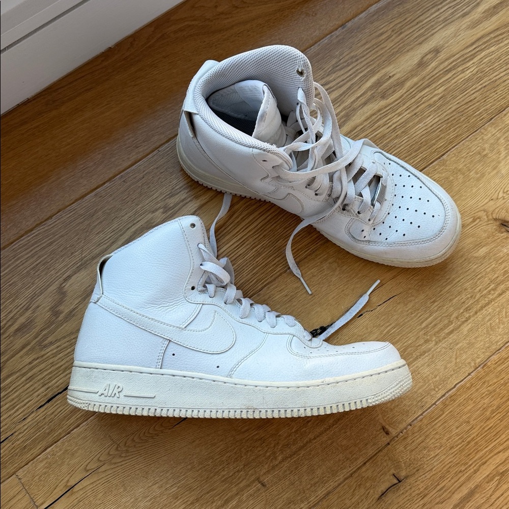 Nike White High-Top Sneakers